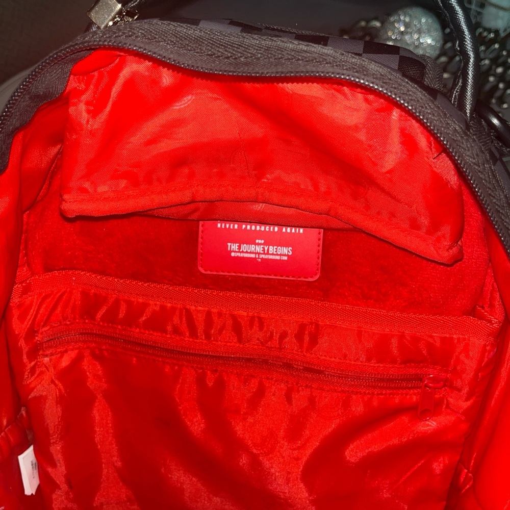 Sprayground Black and Blue Cosmic Backpack - Picture 3 of 4